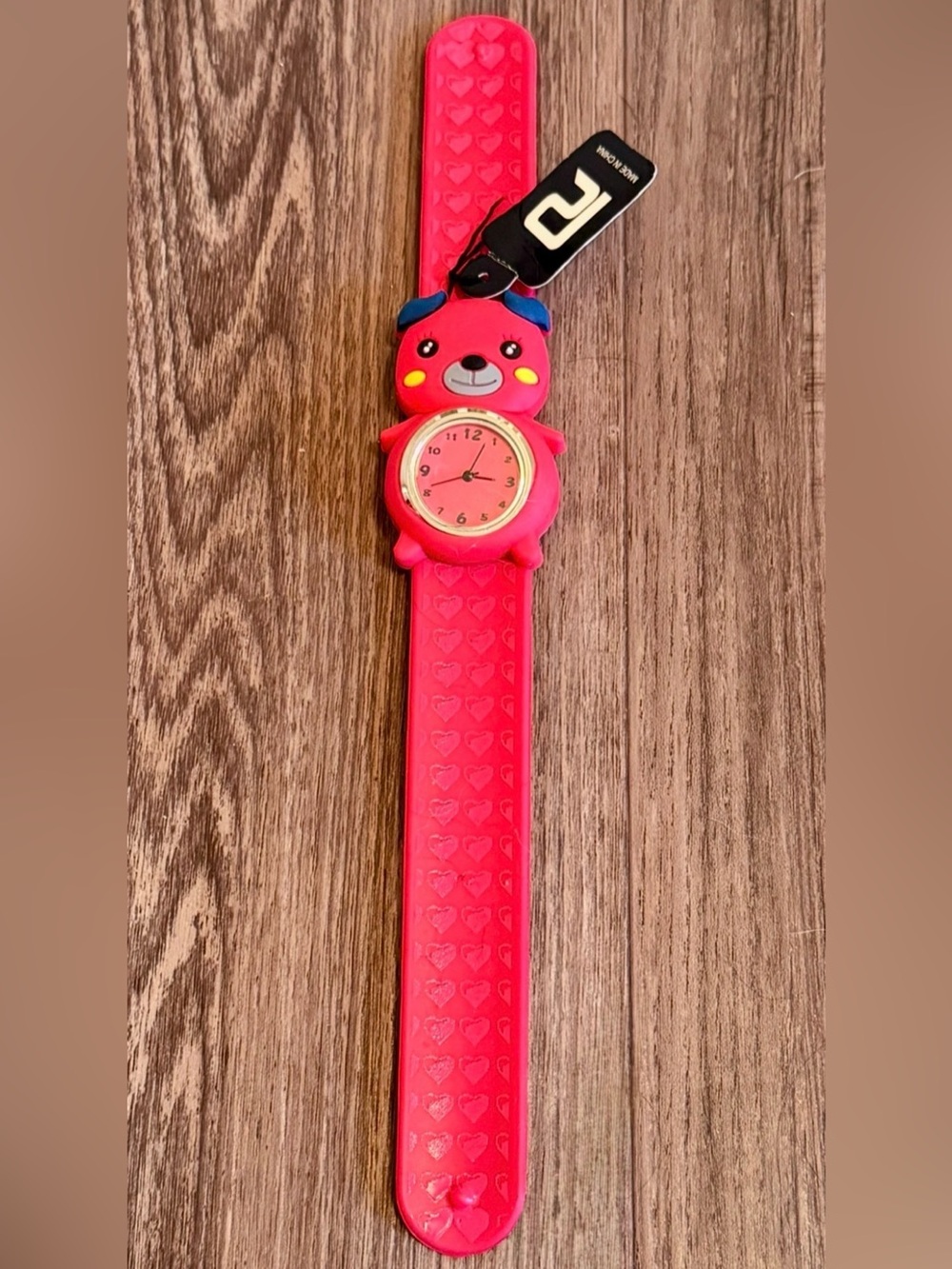 Kids Red Bear Slap Watch - Cute Silicone Timepiece Cuties